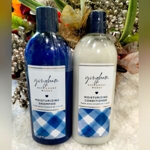 Bath And Body Works Gingham shampoo and conditioner gift set bundle